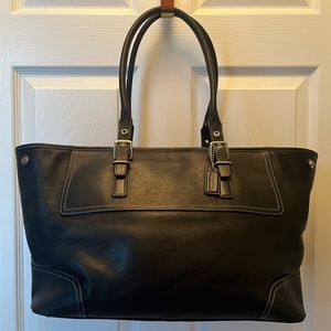 AUTHENTIC Coach Purse/Free Shipping! Style 5131 Hampton Black Leather Large Tote